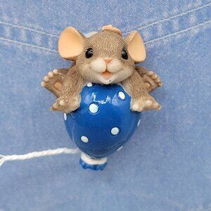 Charming Tails Lapel Pin You Really Lift Me Up 89/309 Blue Balloon Retired